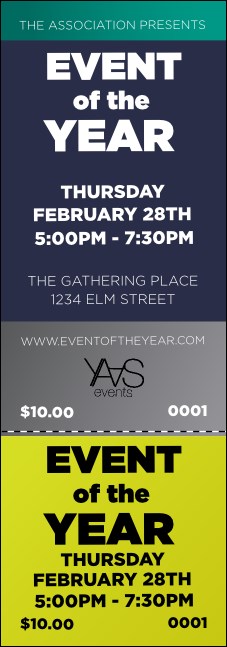 YAAS Event Ticket Product Front