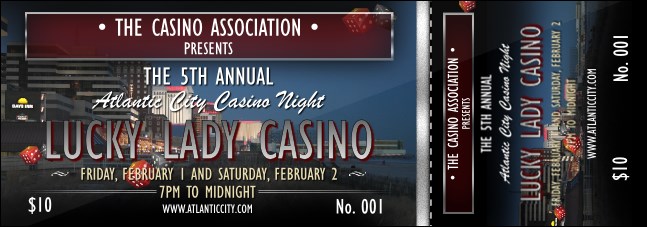 Atlantic City Event Ticket