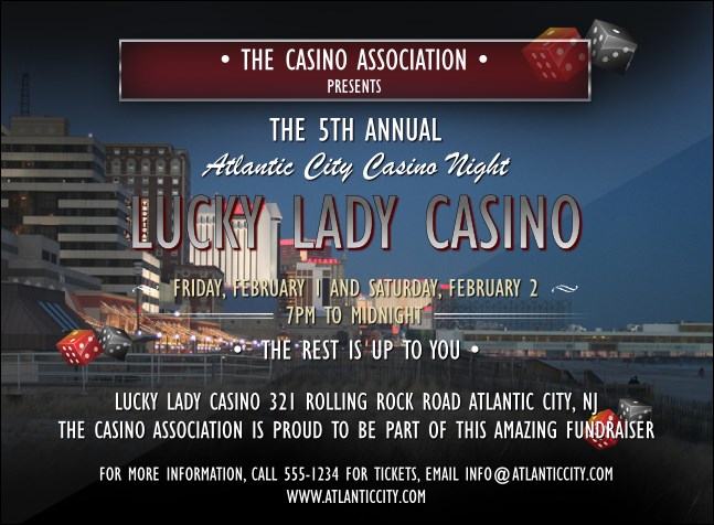 Atlantic City Invitation Product Front