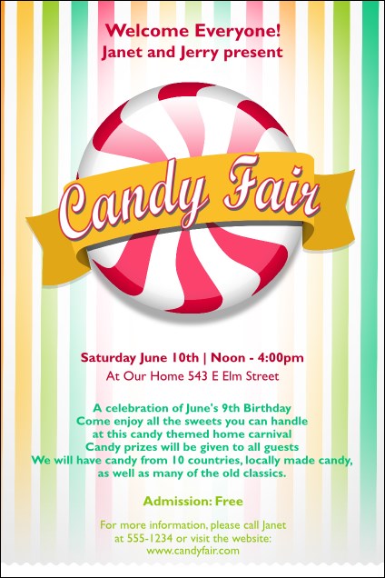 Candy Poster Product Front