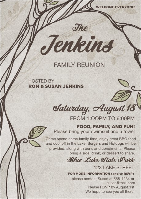 Reunion Postcard Product Front