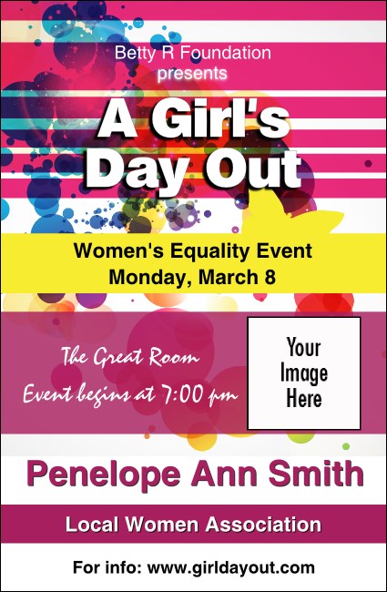 Women's Expo Abstract VIP Event Badge Small