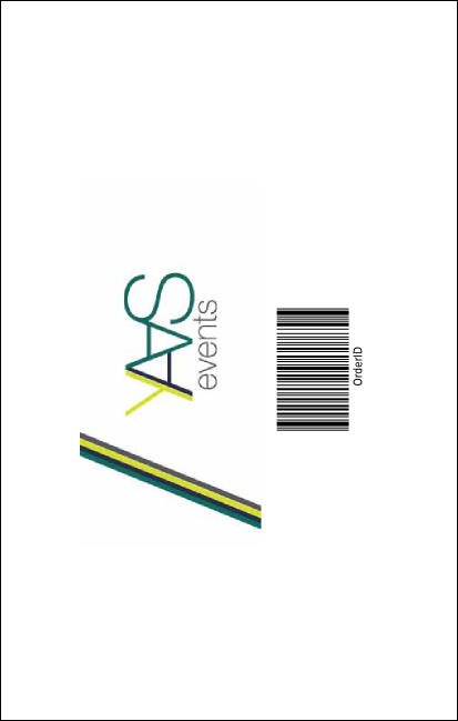 Women's Expo Abstract VIP Event Badge Medium Product Back