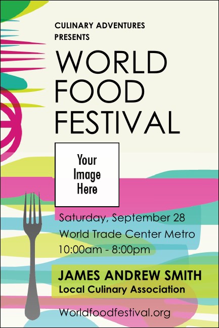 World Food Festival Economy Event Badge Product Front