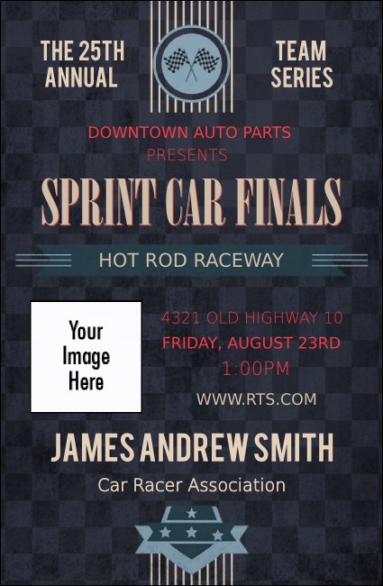 Car Racing VIP Event Badge Small Product Front