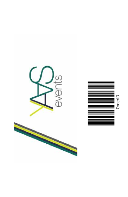 Track and Field VIP Event Badge Small Product Back