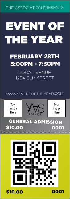 YAAS QR Event Ticket Product Front