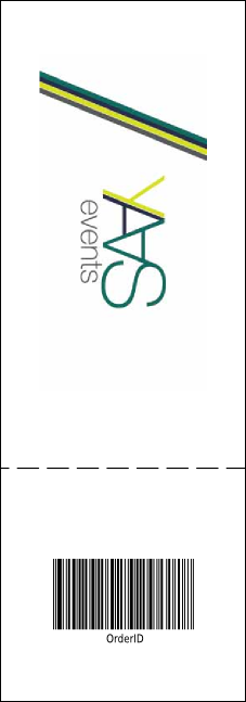 Galaxy Hip Hop Yellow Event Ticket Product Back