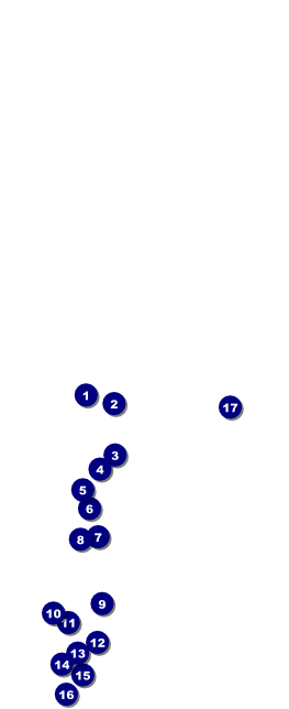 Fourth of July Freedom Blue Table Tent Front Field Markers
