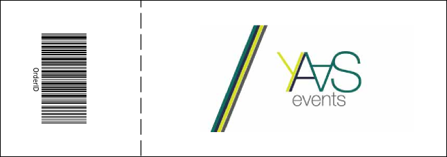 Green Stripes Reserved Event Ticket Product Back