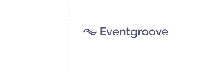 Abstract Reserved Event Ticket Product Back