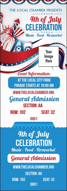 Fourth of July - Freedom Reserved Event Ticket Product Front