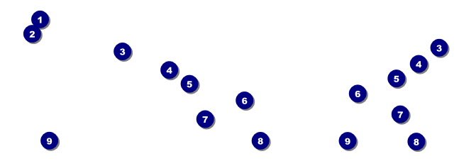 All Purpose Corners Black and White Event Ticket Front Field Markers