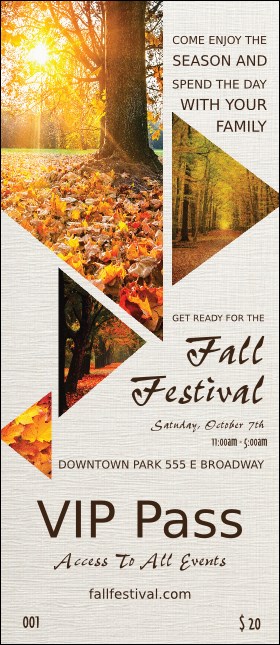 Fall Geometric VIP Pass Product Front