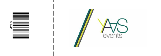 Silver Glitter Event Ticket Product Back