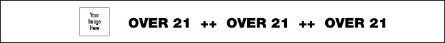 Over 21 Tyvek Wristband Product Front