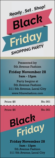 Black Friday Sale Event Ticket