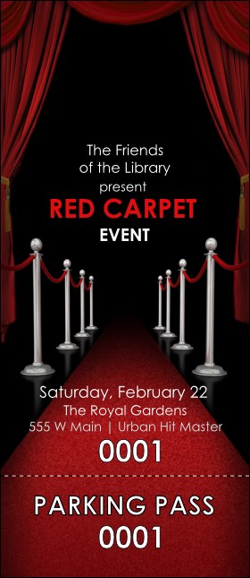 Red Carpet Hang Tag