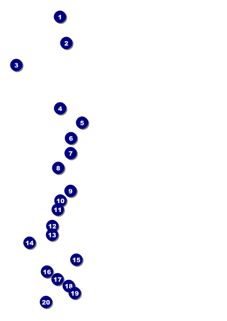 Abstract Postcard Mailer Front Field Markers