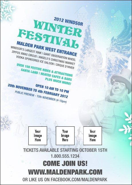 Winter Festival Postcard Mailer Product Front