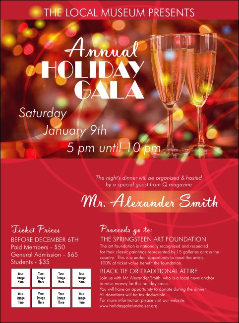 Champagne Lights Flyer Product Front