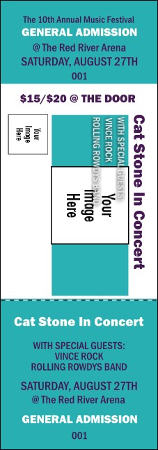 Big Logo Turquoise Event Ticket