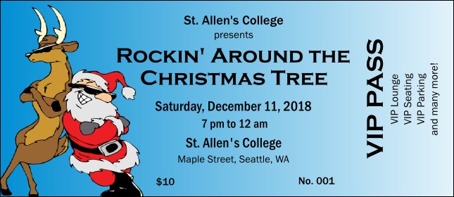 Cool Christmas VIP Pass Product Front