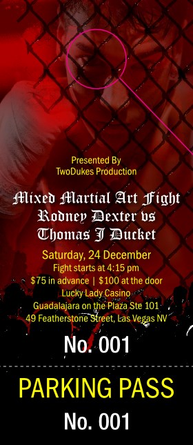 Mixed Martial Art Hang Tag