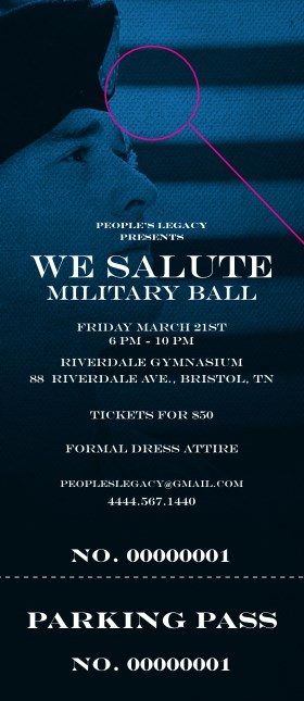 Military Ball - The Salute Hang Tag Product Front