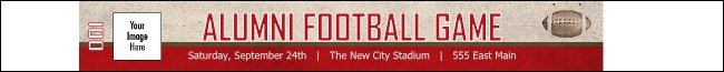 Football Red  Premium Synthetic Wristband Product Front