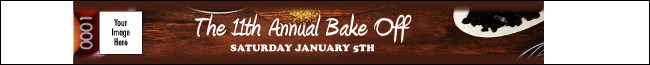 Baking  Premium Synthetic Wristband Product Front