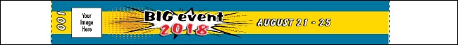 Retro Comic Book Premium Synthetic Wristband Product Front