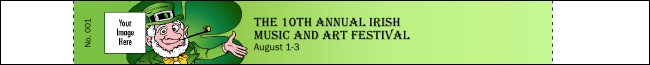 St Patrick's Day Premium Synthetic Colored Wristband