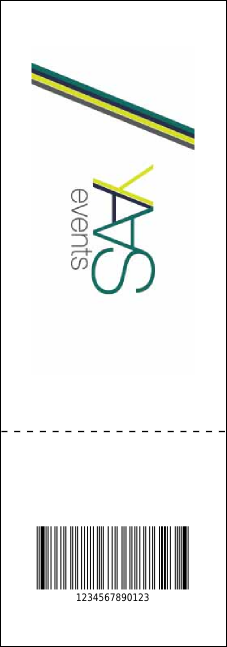 Abstract QR Lights Event Ticket Product Back