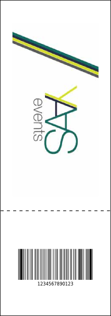 Bow Tie QR Event Ticket Product Back