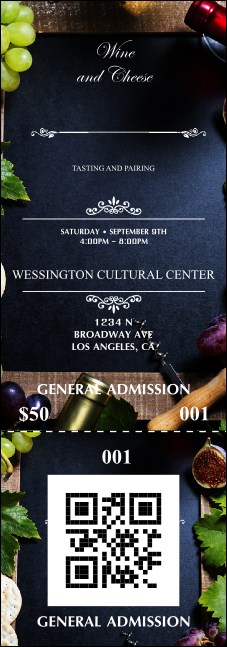Vineyard QR Event Ticket