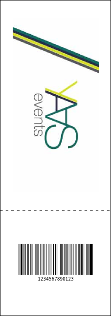 Wheat QR Event Ticket Product Back