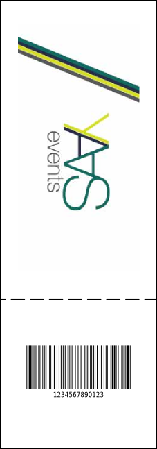 Your Photo Concert QR Event Ticket Product Back