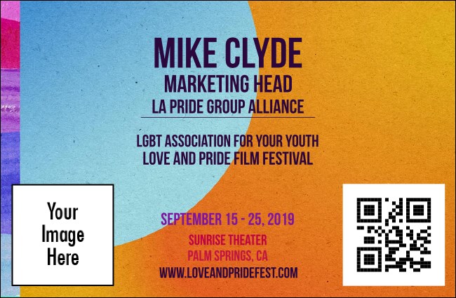 LGBT Film Festival VIP Event Badge Small Product Front