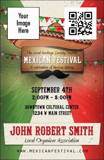 Mexican Fiesta VIP Event Badge Small Product Front