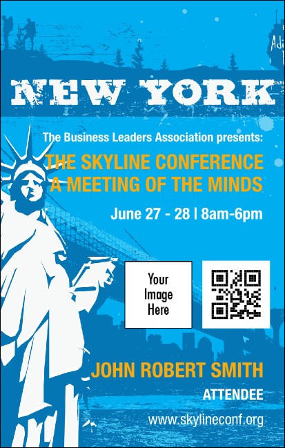 New York VIP Event Badge Medium