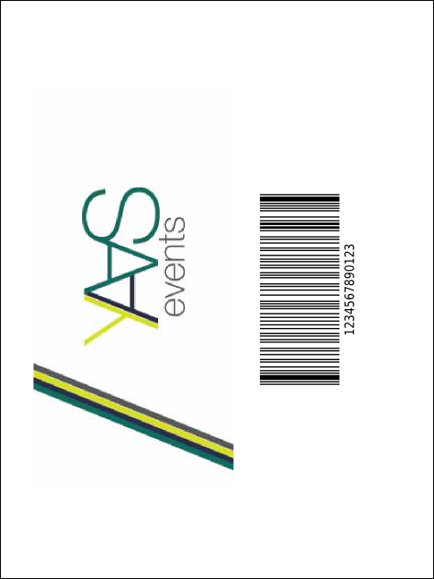 Retro Sunburst Economy Event Badge Product Back