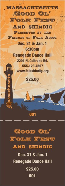 Massachusetts General Admission Ticket Product Front