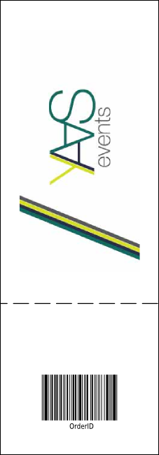 All Purpose Big Logo Brown Event Ticket Product Back