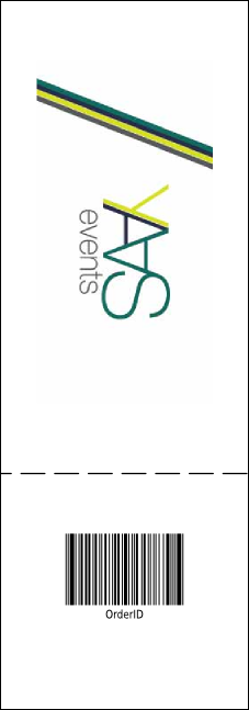 Stage Lights Event Ticket Product Back