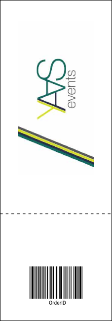 Champagne Lights Event Ticket Product Back