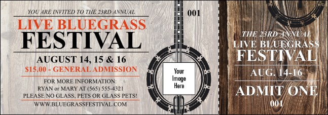 Banjo Event Ticket Product Front