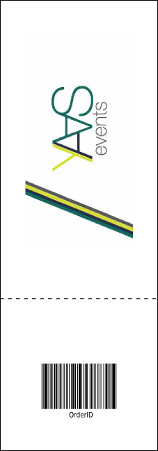 Lions Club International Stripes Event Ticket Product Back