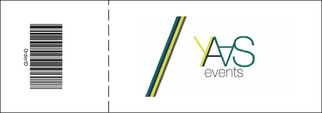 Opera Violet-Blue General Admission Ticket Product Back