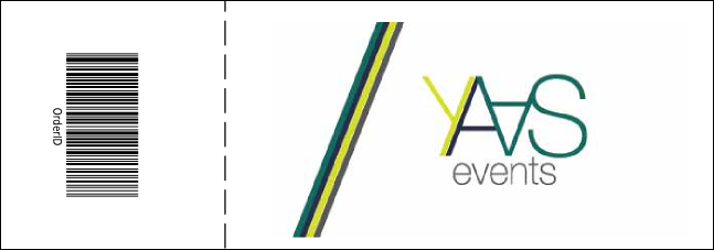 Christmas Reindeer General Admission Ticket with a full bleed Product Back